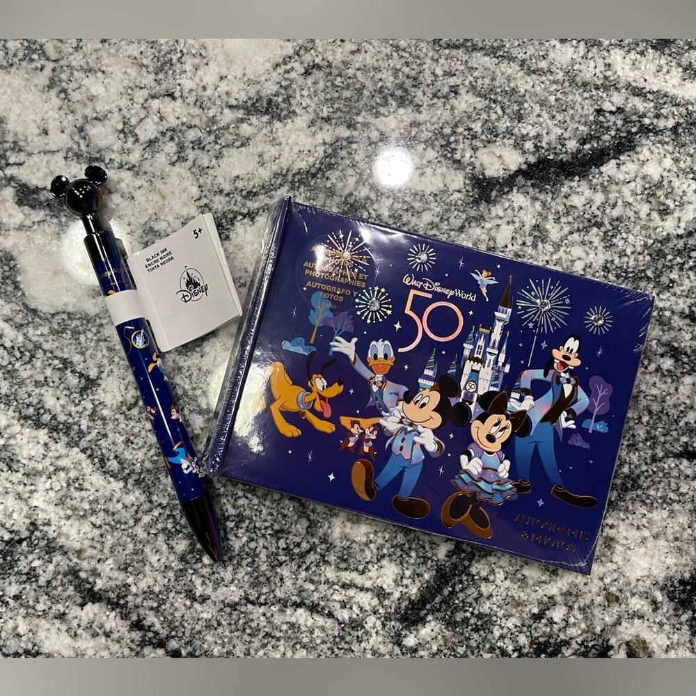 Disney 50th Anniversary Autograph and Photo album Pen bundle